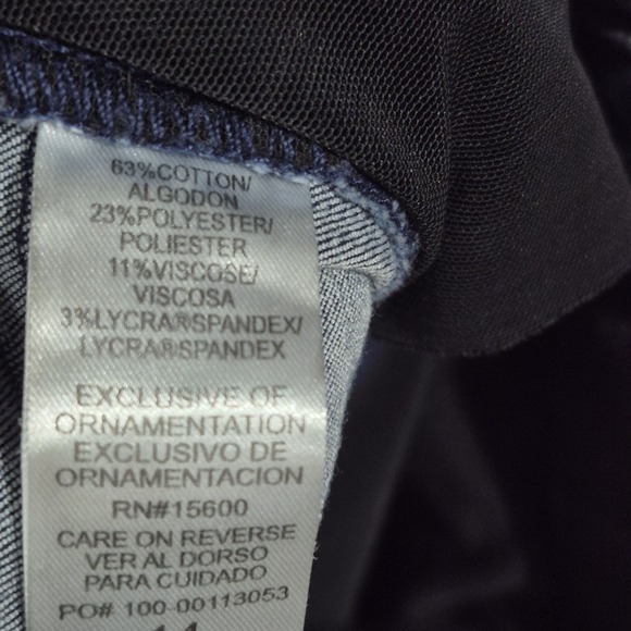 Democracy Jeans Womens 14 Ab Solution Ankle Skimmer Distressed Stretch Shaping - Picture 7 of 12